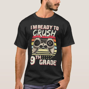 Camiseta Vintage Pronta Para Esmagar O Jogo De Vídeo Do 9º