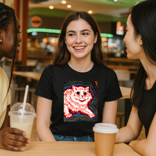 Camiseta Vintage Psychedelic Cat por Louis Wain