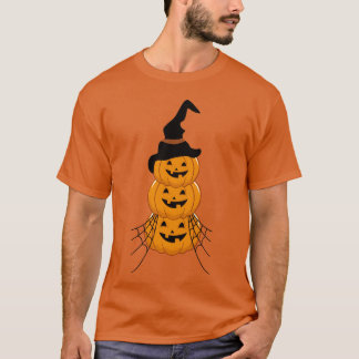 Camiseta Vintage Pumpkin Cena do Dia das Bruxas para o Amor
