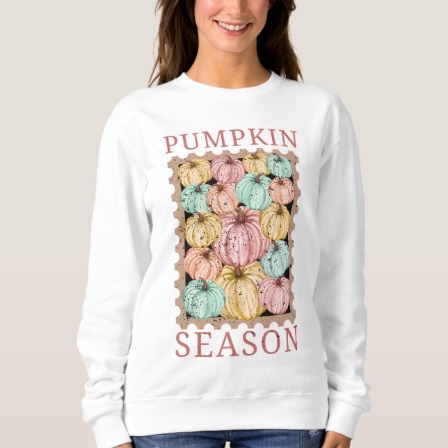 Camiseta Vintage Pumpkin Season (Frente)