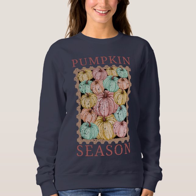 Camiseta Vintage Pumpkin Season (Frente)