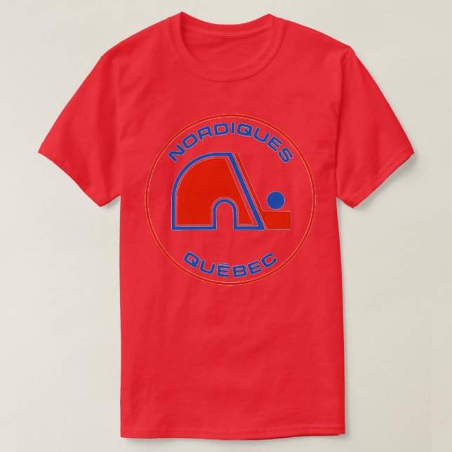 Camiseta Vintage Quebec Hockey Retro Nordiques (Frente do Design)