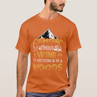 Camiseta Vintage Quote Camping Adventure vintage