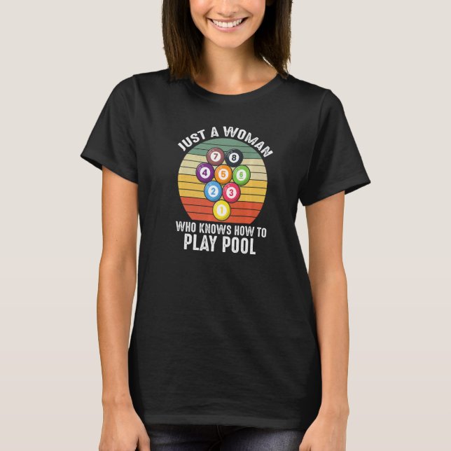 Camiseta Vintage Quote Pool Billiard 8 Ball   (Frente)