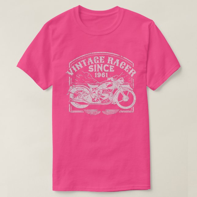 Camiseta Vintage Racer Desde 1961 (Frente do Design)
