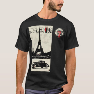 Camiseta vintage radio car paris europa classic