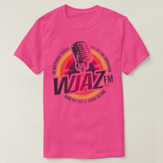 Camiseta Vintage Radio Design WJAZ (Frente do Design)