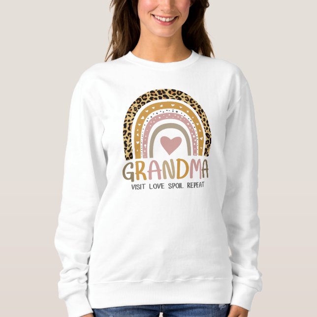 Camiseta Vintage Rainbow Grandma (Frente)