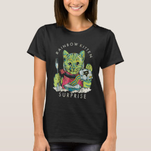 Camiseta Vintage Rainbow Kitten Surprise Cat