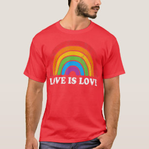 Camiseta Vintage Rainbow Lgbt Pride Love Is Love