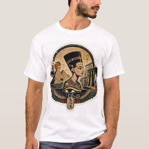 Camiseta Vintage Rainha Nefertiti do Egito Antigo 