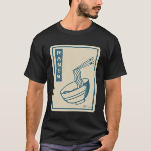 Camiseta Vintage Ramen amante Black Tshirt