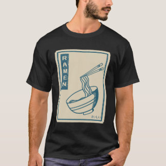 Camiseta Vintage Ramen amante Black Tshirt