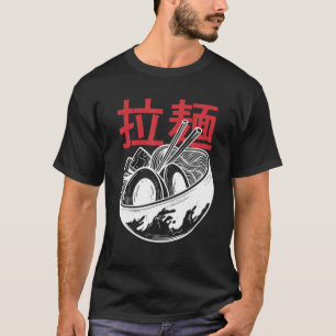Camiseta Vintage Ramen Retro Soup Bowle Kanji