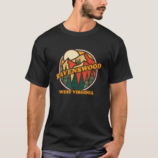 Camiseta Vintage Ravenswood West Virginia Mountain Hiking S (Frente)