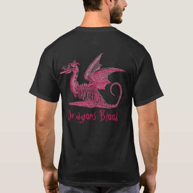 Camiseta Vintage Red Dragon Magical Creature T Shirt (Verso)
