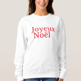 Camiseta Vintage Red Joyeux Noël Mulheres De Natal