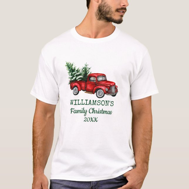Camiseta Vintage Red Truck (Frente)