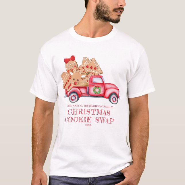 Camiseta Vintage Red Truck Christmas Cookap (Frente)