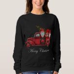 Camiseta Vintage Red Truck Com Três Gnomos Feliz Christma<br><div class="desc">Vintage Red Truck Com Três Gnomos Feliz Natal</div>
