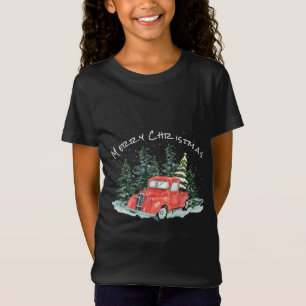 Camiseta Vintage Red Truck Natal Fazenda Decor Pajama