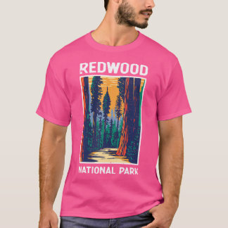 Camiseta Vintage Redwood National Park Retro Outdoor Campin