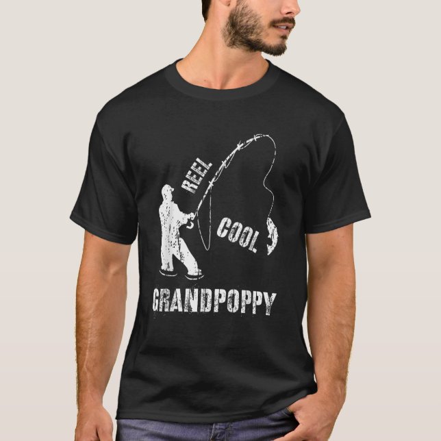 Camiseta Vintage Reel Legal Grandpopy Pescador Gif (Frente)