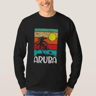 Camiseta Vintage Relaxando Aruba Tropical Sandy S