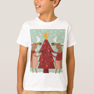 Camiseta Vintage renas Natal