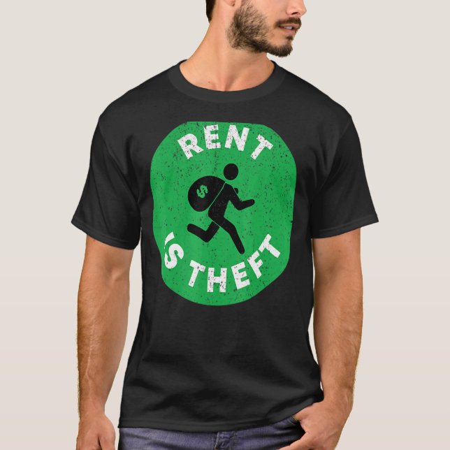 Camiseta Vintage Rent É Theft (Frente)