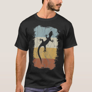 Camiseta Vintage Reptile 80s Retro Gecko Silhouette Lizard