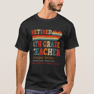 Camiseta Vintage Retir Definição de Professores do 4º Grau