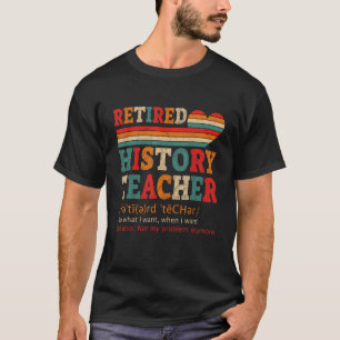Camiseta Vintage Retirem Definição de Professores Histórico