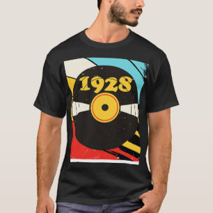 Camiseta Vintage Retro 1928 Birthday Shirt Vinyl Music