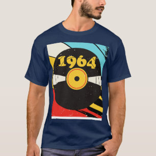 Camiseta Vintage Retro 1964 Birthday Shirt Vinyl Music