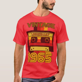 Camiseta Vintage Retro 1965 Legendary Cassette Tape