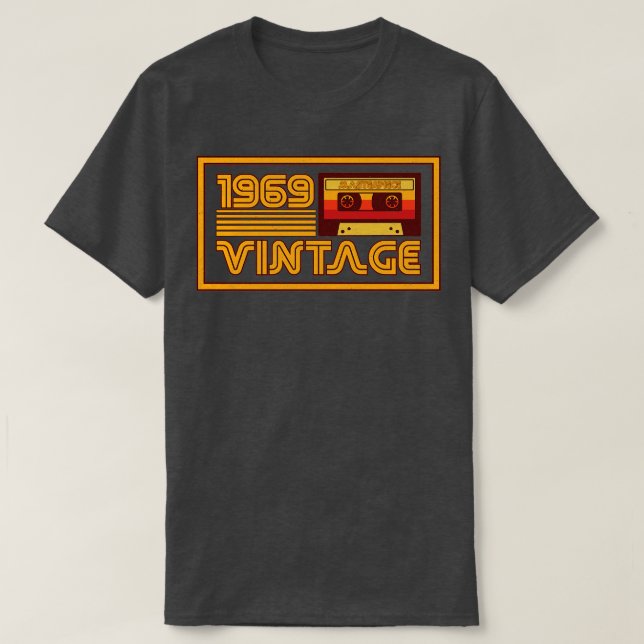 Camiseta Vintage Retro 1969 - Fita Cassete Masterpart (Frente do Design)