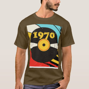 Camiseta Vintage Retro 1970 Birthday Shirt Vinyl Music