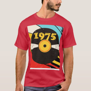 Camiseta Vintage Retro 1975 Birthday Shirt Vinyl Music