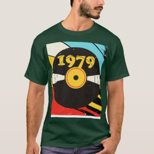 Camiseta Vintage Retro 1979 Birthday Shirt Vinyl Music
