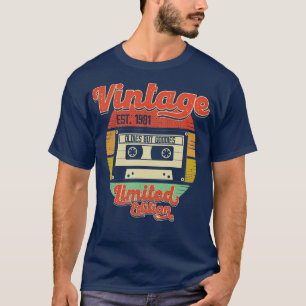 Camiseta Vintage Retro 1981 Cassette Tape Oldies Mas Goodie