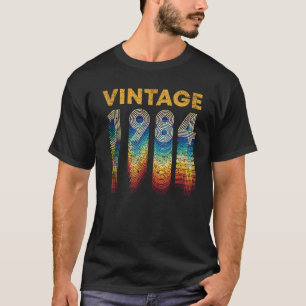 Camiseta Vintage Retro 1984 36 Anos 36 Anos Aniversário do