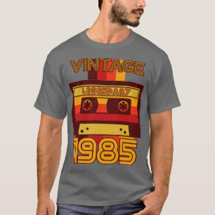 Camiseta Vintage Retro 1985 Legendary Cassette Tape