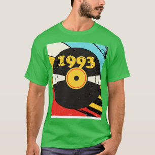 Camiseta Vintage Retro 1993 Birthday Shirt Vinyl Music