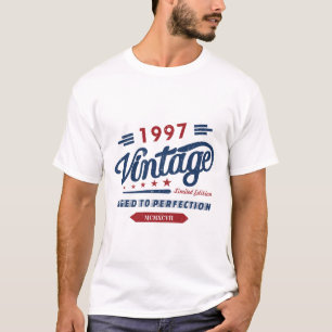 Camiseta Vintage Retro 1997 Edição Limitada Presente de Ani
