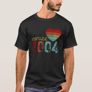 Camiseta Vintage Retro 2004 Tea 16 Anos 16 Anos Aniversário