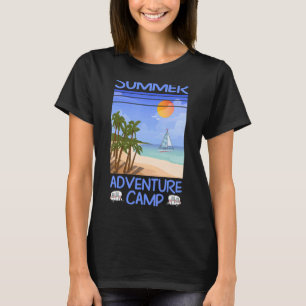 Camiseta Vintage Retro 2022 Summer Adventure Aguarda acampa