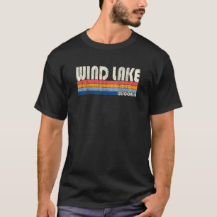 Camiseta Vintage Retro 70 e 80 Style Hometown of Wind Lake