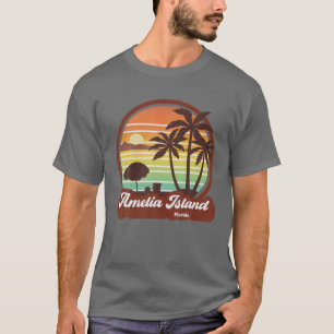 Camiseta Vintage Retro 70S 80S Amelia Island Beach