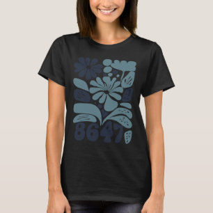 Camiseta Vintage Retro 8647 Sutil Anti Trump 86 47 Floral